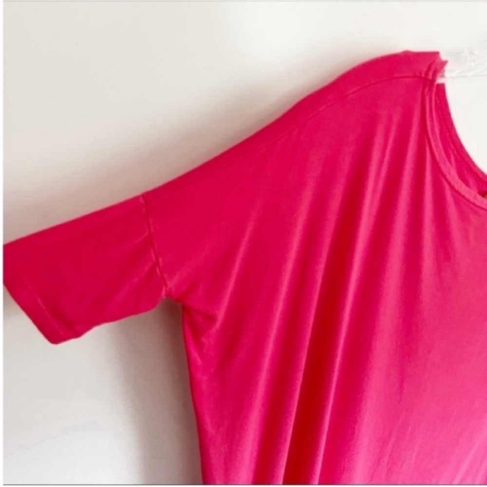 Piko 1988 The Perfect half sleeve tunic shirt red oversized short sleeves - Picture 2 of 7